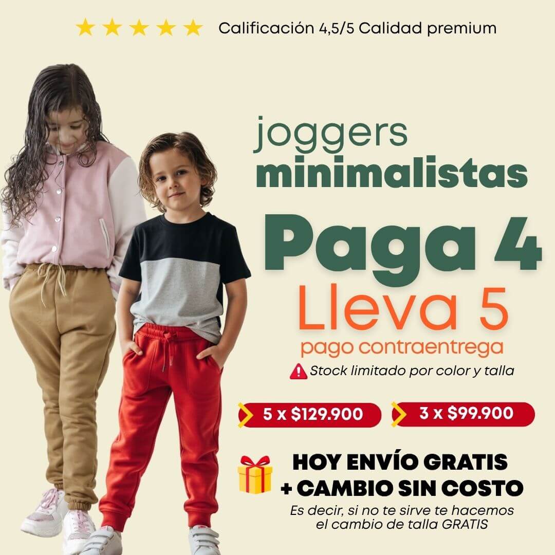 5 JOGGERS PARA NIÑO/NIÑA AC2