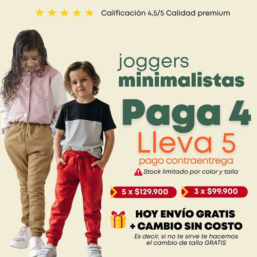 5 JOGGERS PARA NIÑO/NIÑA AC2