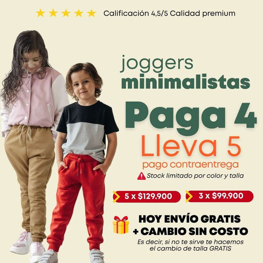 5 JOGGERS PARA NIÑO/NIÑA AC2