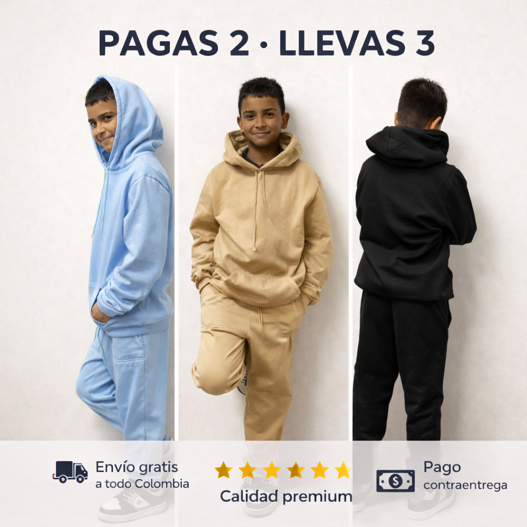 CONJUNTO UNISEX PREMIUM 100% ALGODÓN