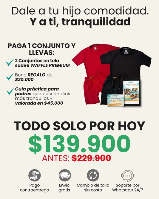 CONJUNTO TELA WAFFLE PREMIUM