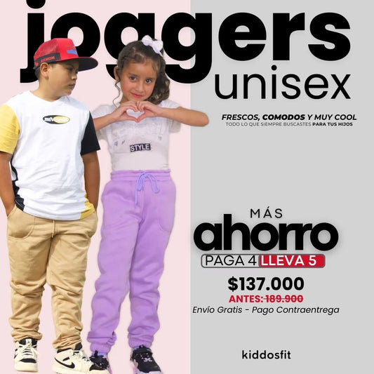 JOGGERS UNISEX PARA NIÑOS